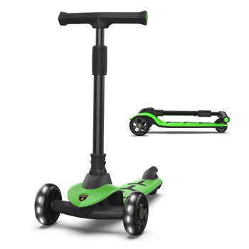 Lamborghini Klapproller grün mit LED-Rädern