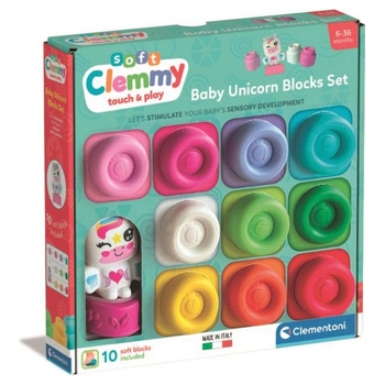 Clementoni - Clemmy 10 Cubes Arc-en-ciel et Licorne