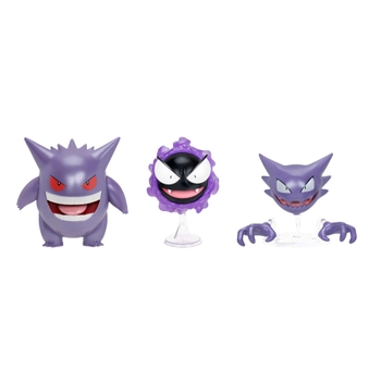 Pokémon Figuren Evolution Set mit Nebulak, Alpollo und Gengar