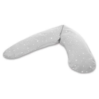 Theraline Schwangerschafts- und Stillkissen Dodo Sterne grau 170 cm