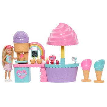 Barbie - Coffret Poupée Chelsea et Stand de Glace