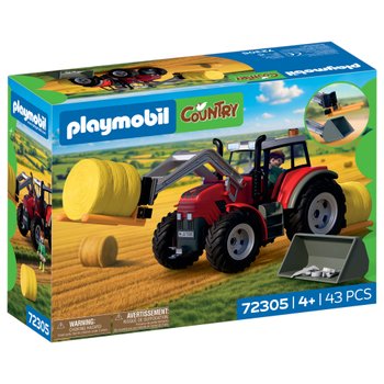 Playmobil - Country 72305 Tracteur Fourche à Paille