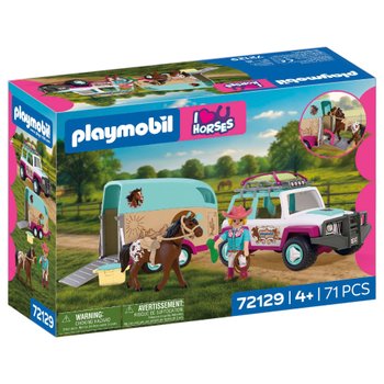 Playmobil - I Love Horses 72129 Véhicule avec Remorque à Chevaux