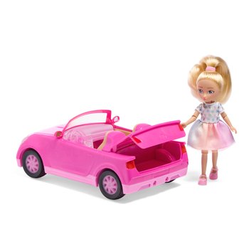 Hey Bestie Doll and Car Set Bella and Rosy Roadster Convertible Car