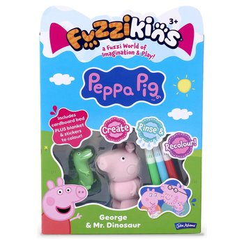 Fuzzikins Colour and Play Set Peppa Pig George and Mr. Dinosaur