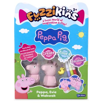 Fuzzikins Colour and Play Set Peppa Pig Peppa, Evie and Wakwak