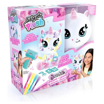 Peluche Airbrush - Licorne Pailletée