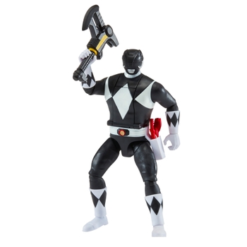 Power Rangers - Figurine 2-en-1 Auto-Morphin Saison 2 Ranger Noir 15 cm