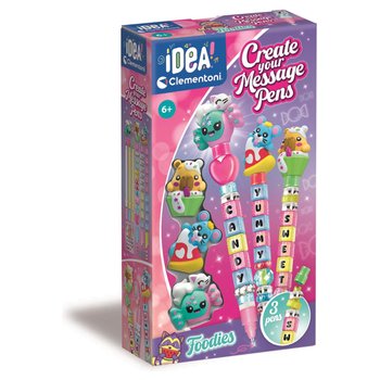 Idea! Clementoni - Crée tes Stylos à Messages Foodies