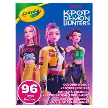 Crayola K-POP Demon Hunters 96 Page Colouring Book
