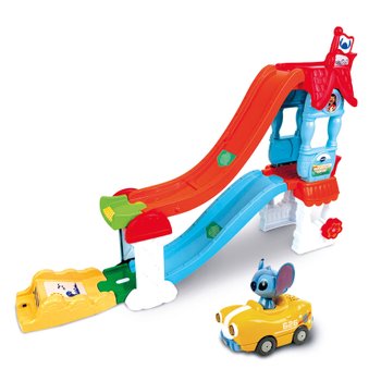 VTech - Tut Tut Bolides Disney Stitch Circuit Tremplin Toboggan