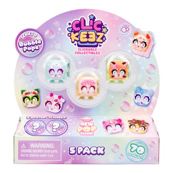 Clickeez Clickable Bubble Pops Collectable 5 Pack Assortment