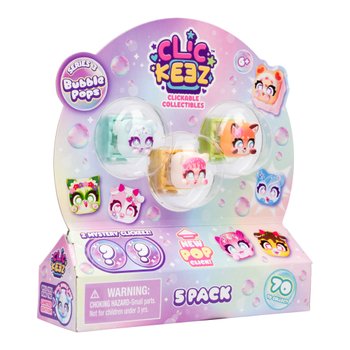 Clickeez Clickable Bubble Pops Collectable 5 Pack Assortment
