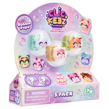 Clickeez Clickable Bubble Pops Collectable 5 Pack Assortment