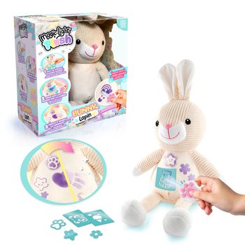 Magic Light Plush Bunny Toy Stencil Set