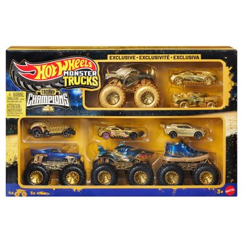 Hot Wheels - Monster Trucks Trophy Champions 1/64 Pack 9 Véhicules