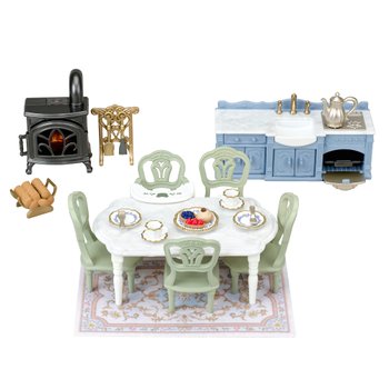 Sylvanian Families Elegant Dining Room Set