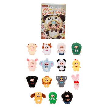 Baby Three Mini Animal World Mystery Plush Box Assortment