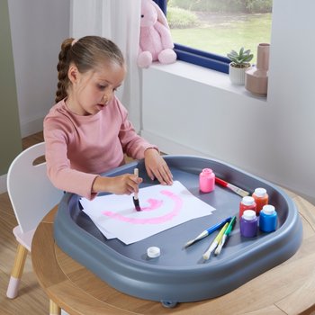 Arts and Crafts Tuff Tray Grey