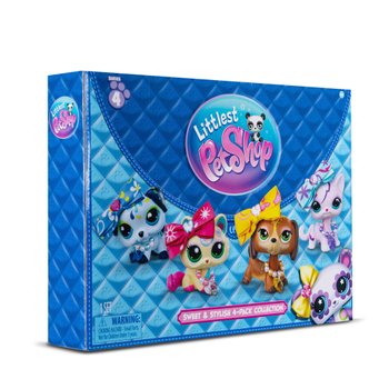 Littlest Pet Shop Sweet & Stylish 4-Pack assorti