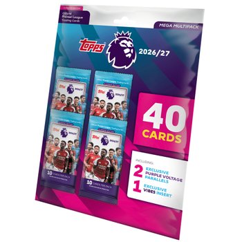 Topps Premier League Official Trading Cards 2026/2027 Mega Multipack