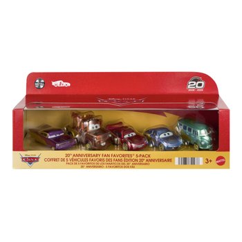 Disney Pixar Cars 20th Anniversary 1:55 Fan-Favourite 5 Pack