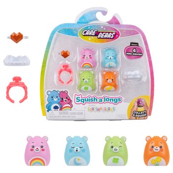 Original Squishmallows Squish-a-longs Care Bears Mini-Squish Series 1 4 Pack (Style 1)