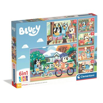 Clementoni Bluey Super Colour Jigsaw Puzzles 6 Pack