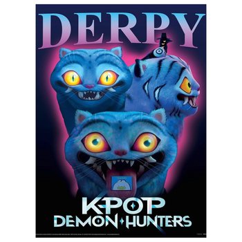 K-Pop Demon Hunters - Affiche Derpy Le Tigre 61 x 91,5 cm
