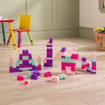 Build-it Bouwstenen Pastelkleuren 80 Stuks
