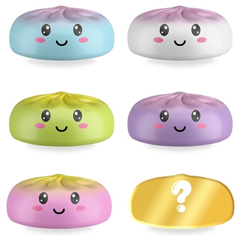 Rainbox Squeeze Soft Dumpling 6 cm sortiert