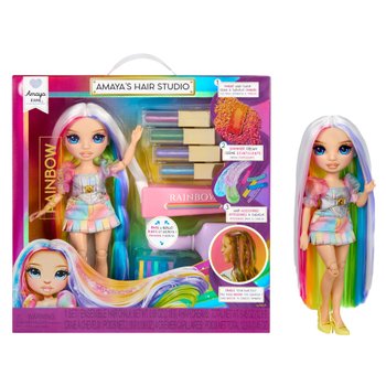 Rainbow High Amayas Hair Studio Spielset mit Puppe