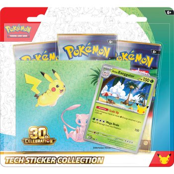 Pokémon Trading Card Game (TCG): 30th Celebration Tech Sticker Collection Alolan Exeggutor