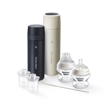 Tommee Tippee PrepGo Portable Formula Feed Maker & Newborn Bottles Set