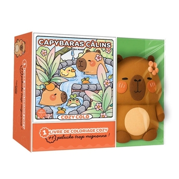Cozy Colo - Coffret Livre de Coloriage Capybaras Câlins et Peluche Capybara