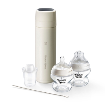 Tommee Tippee PrepGo Portable Formula Feed Maker and Newborn Bottles Set