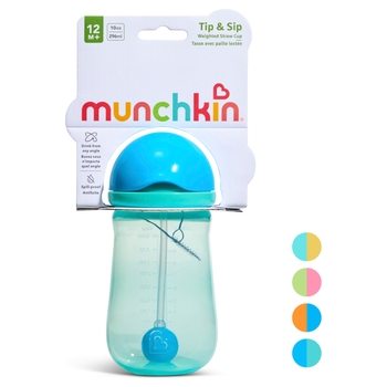 Munchkin Tip & Sip Straw Trainer 296ml Sippy Cup Assortment