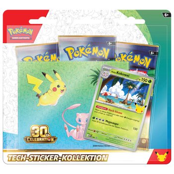 Pokémon Tech-Sticker-Kollektion 30 Jahre Edition sortiert