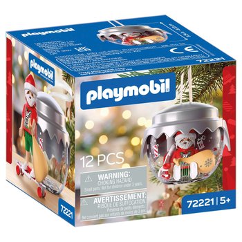 Playmobil - 72221 Boule de Noël Père Noël Skateur