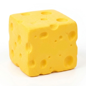 Jouet Squishy Anti-Stress Cube de Fromage Factice