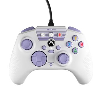 Turtle Beach React-R Wired Xbox Controller - White/Purple