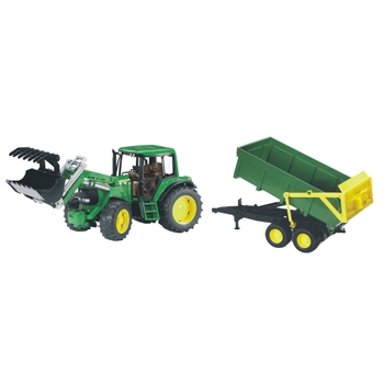 BRUDER John Deere 6920 Frontlader und Anhänger 1:16