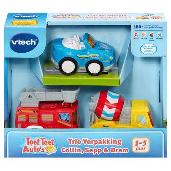 VTech Toet Toet Auto's Speelset met Collin, Sepp & Bram