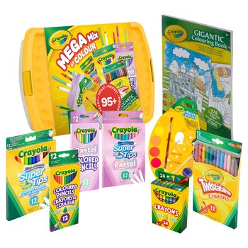 Crayola Mega Mix Of Colour Tub Over 90 Piece Set
