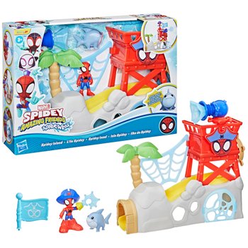 Marvel Spidey en zijn Geweldige Vriendjes Speelset Water-Webs Spidey Eiland
