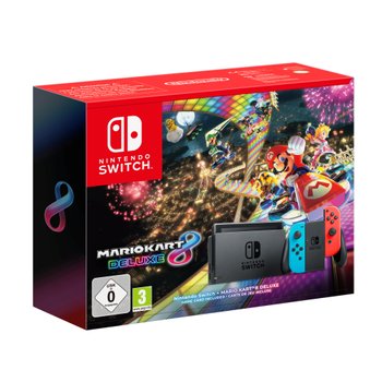 Nintendo Switch Konsole Neon rot/blau + Mario Kart 8 Deluxe