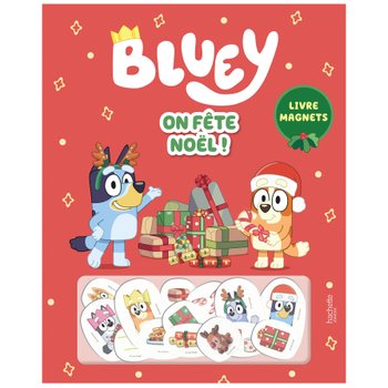 Bluey - Livre avec Aimants On Fête Noël