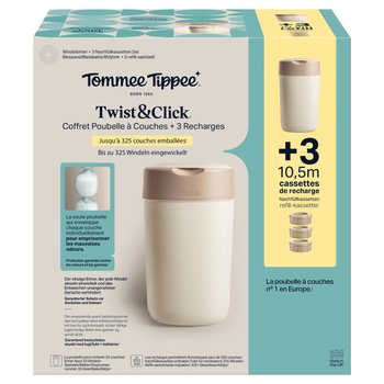 tommee tippee Twist & Click Windeleimer mit 3 Nachfüllkassetten