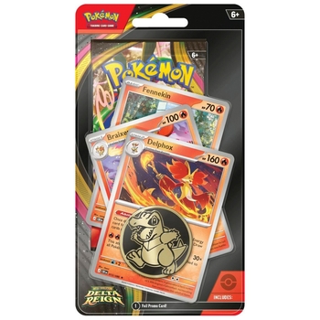 Pokémon Trading Card Game (TCG): Mega Evolution Delta Reign Premium Checklane Blister Delphox Lin