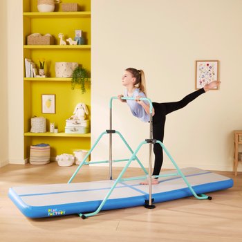 Play Factory Gymnastikstange und aufblasbare Gymnastikmatte Bundle